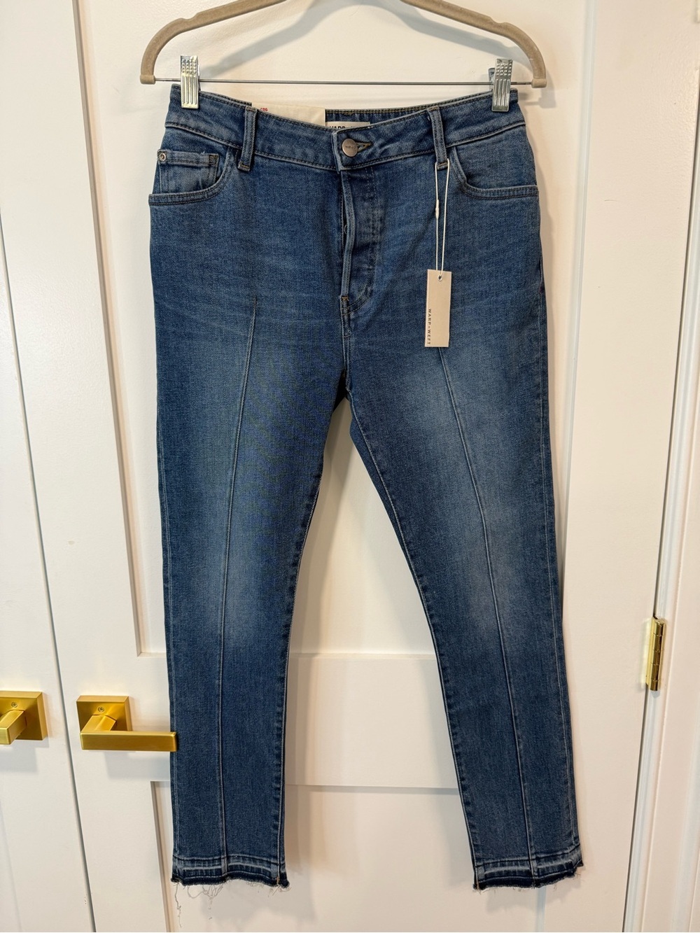 NWT Warp & Weft Women’s CDG Paris Horizon Cigarette High Rise Straight Jeans